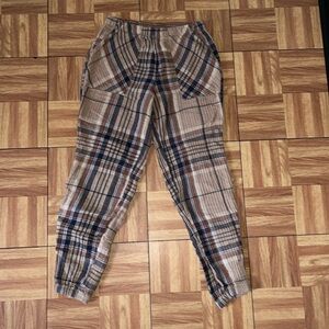 Aerie Brown Linen Pants